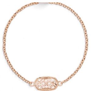 Kendra Scott rose gold Elaina filigree bracelet NWT